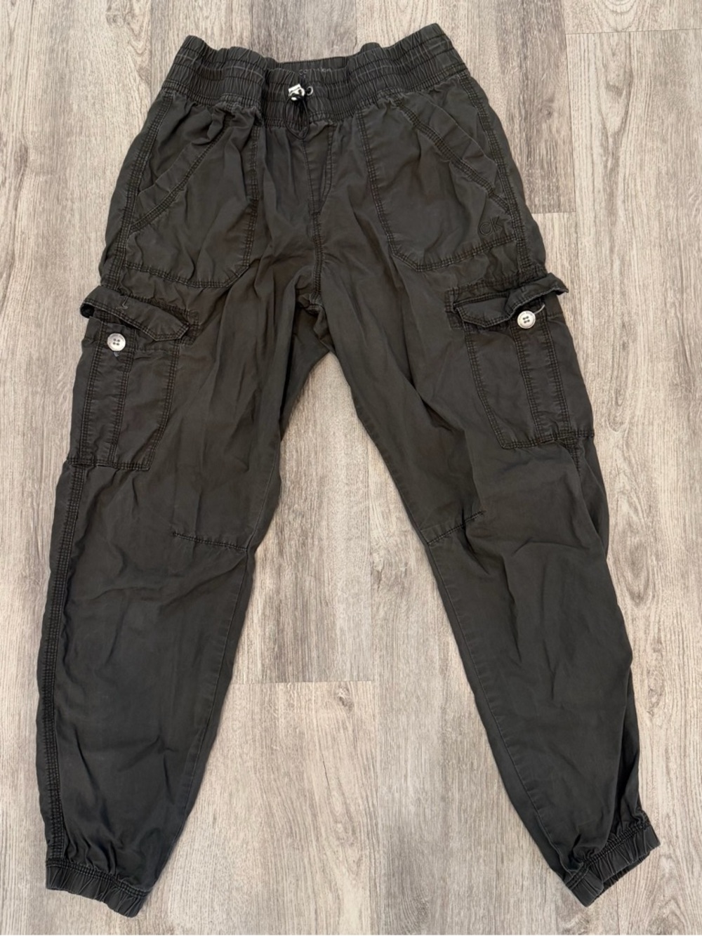 Calvin Klein Performance Army Green Cargo Joggers XS